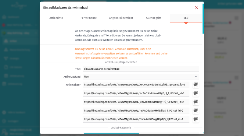 eSagu - RePricing für ebay - Ranking-Optimierung & Such-Optimierung
