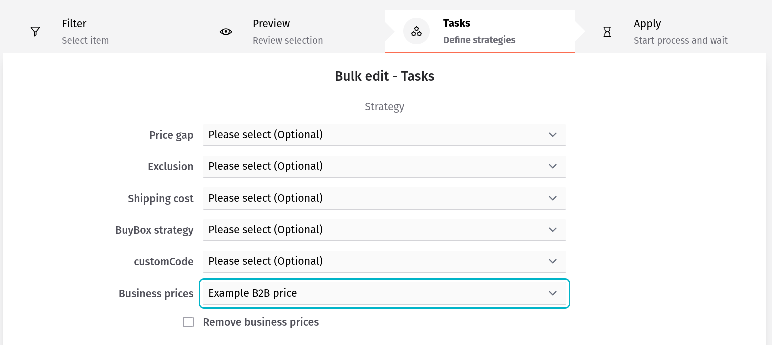 Bulk Edit - Example