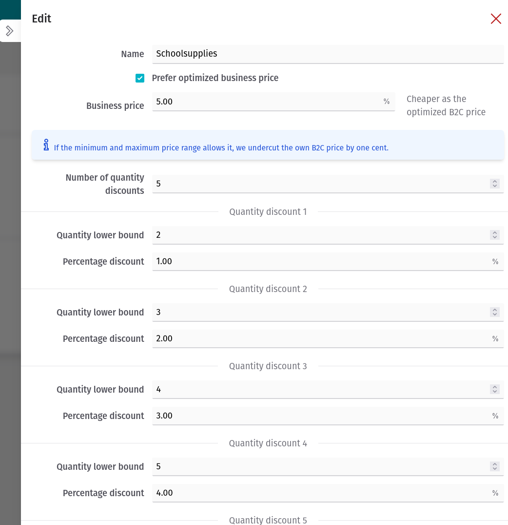 Strategies - B2B - Quantity Discounts