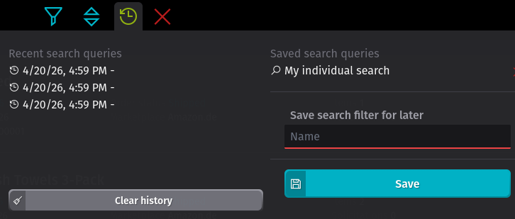 Save Search