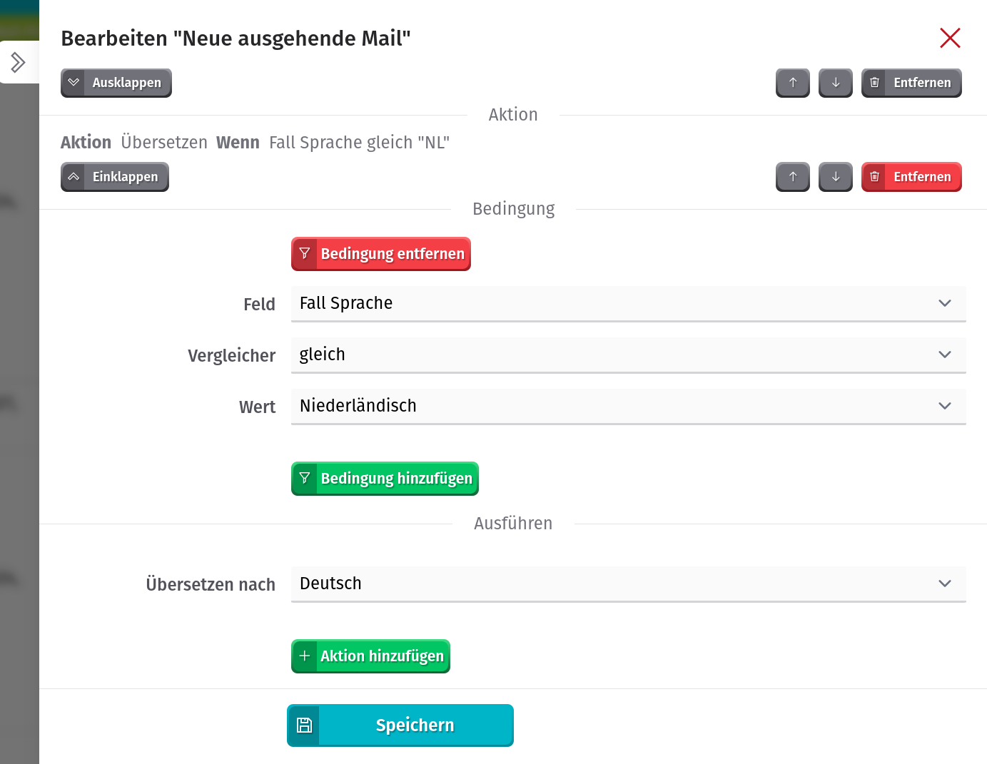 Sprache erkannt-workflow