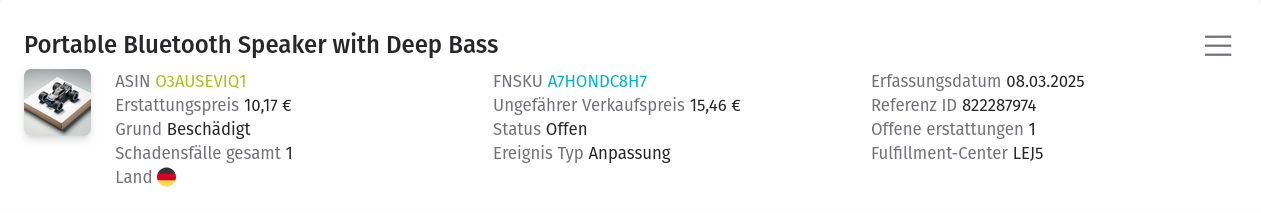 Fälle Übersicht